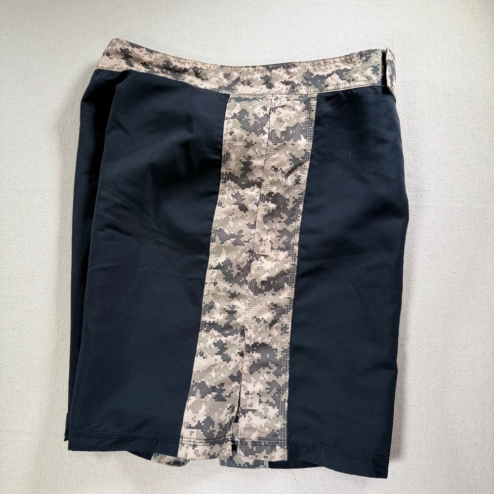 Soffe XT46 Mens Medium Training Shorts Black Digital Camo MMA Gym Combat - Picture 2 of 16
